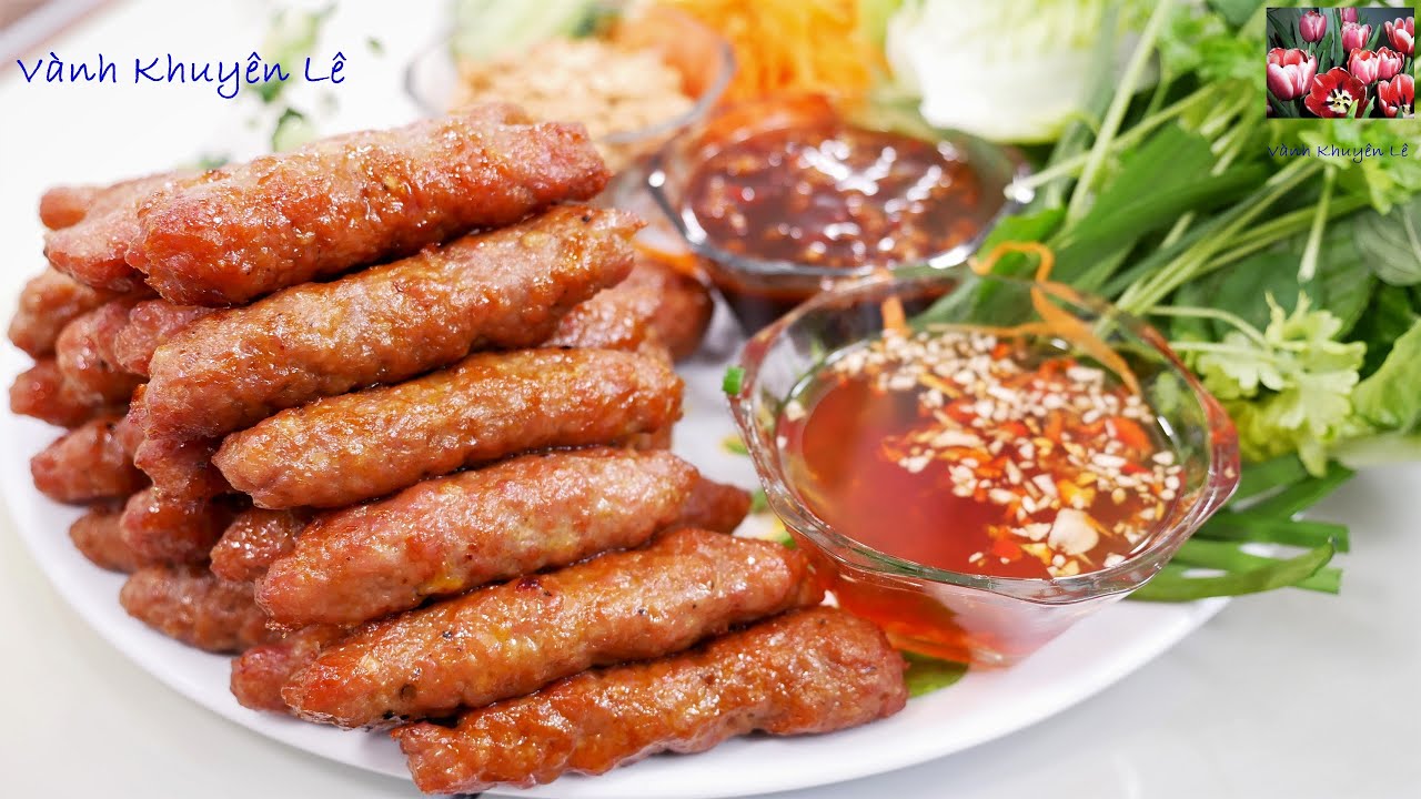 Cách làm Nem Nướng Không cần Máy, Bí quyết Nem dai giòn, Cách làm Nước Chấm Nem Đặc biệt Vanh Khuyen
