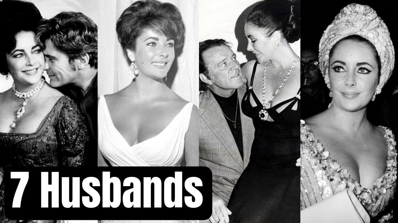 Actress Elizabeth Taylor Family Photos With 7 Husbands Conrad Hilton, Michael Wilding, Mike Todd