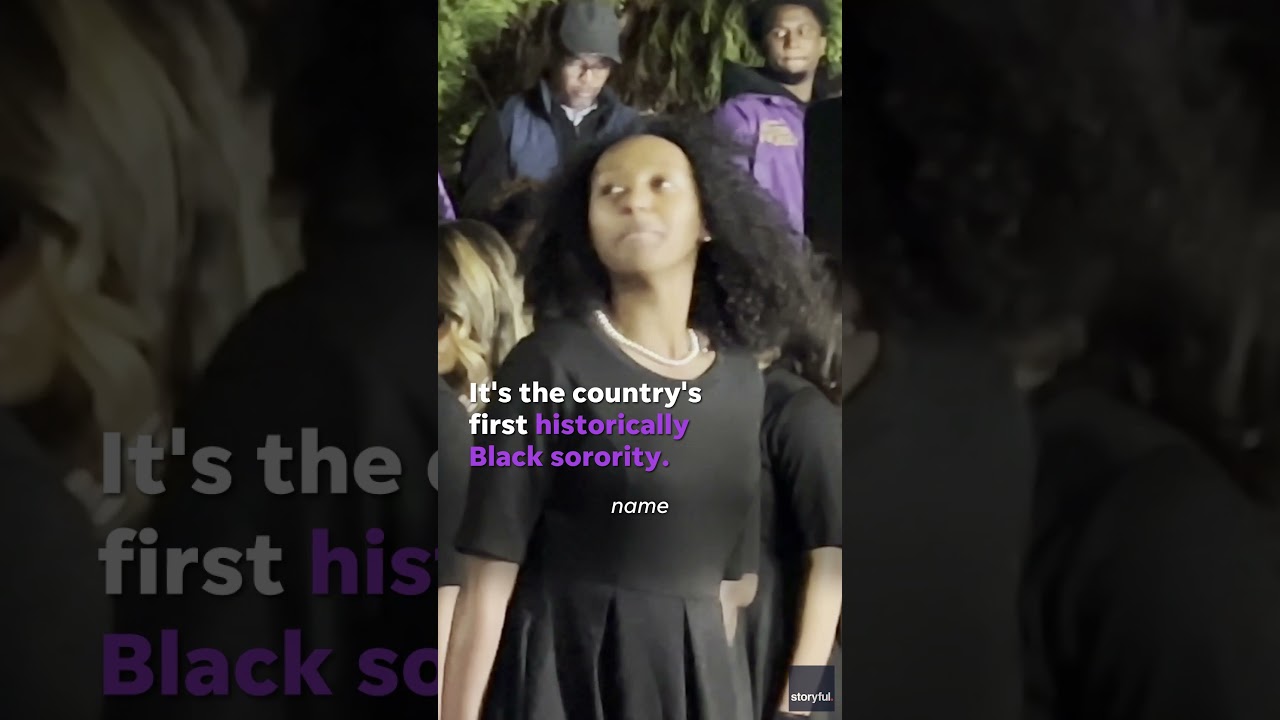 Lucky number seven: Zahara Jolie-Pitt crosses Alpha Kappa Alpha at Spelman College #Shorts