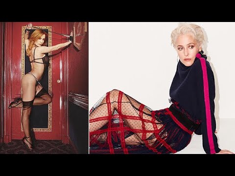 Photo with and beautiful sequences by Gillian Anderson (1992-2023)