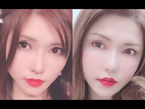 Anri Okita before and after her plastic surgery