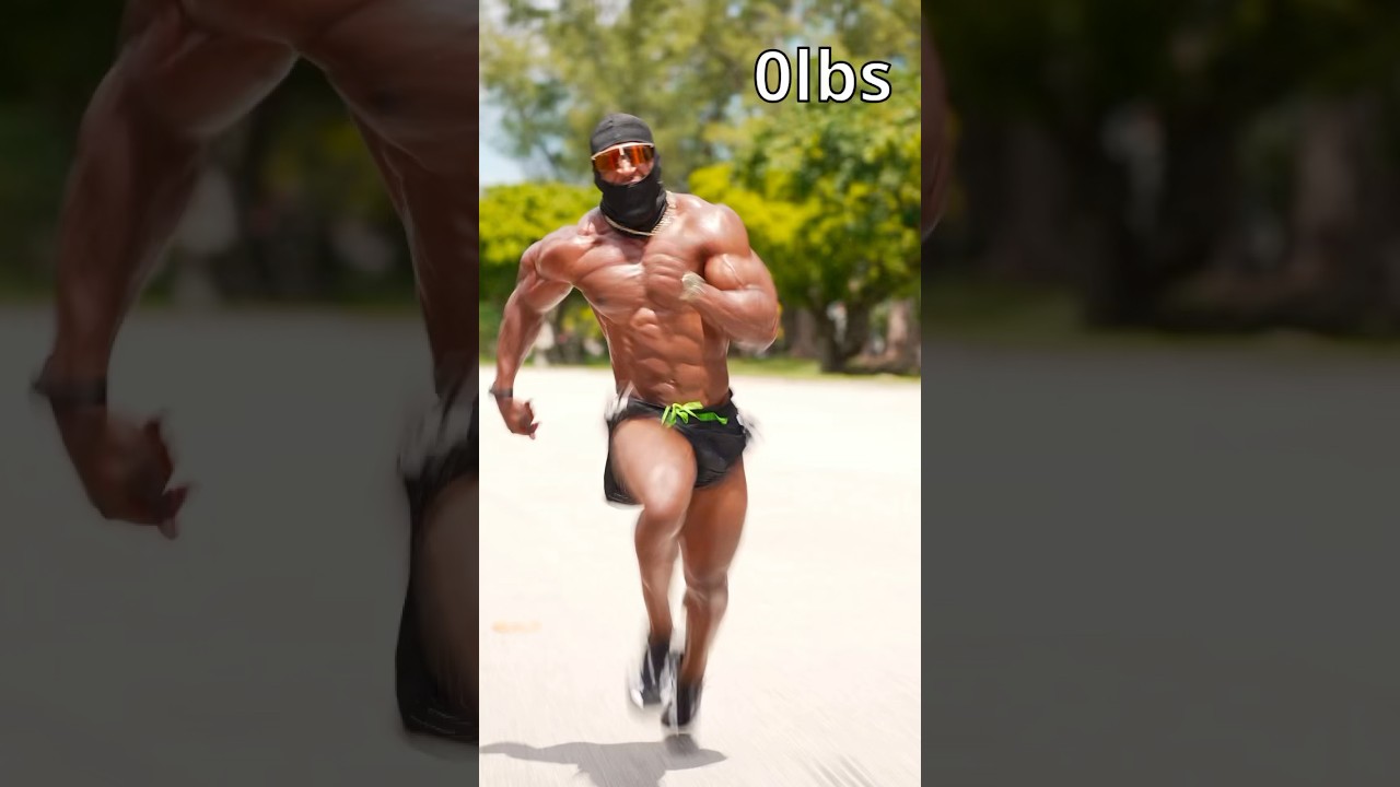 Sprinting with more and more weights challenge 🏃🏾‍♂️
