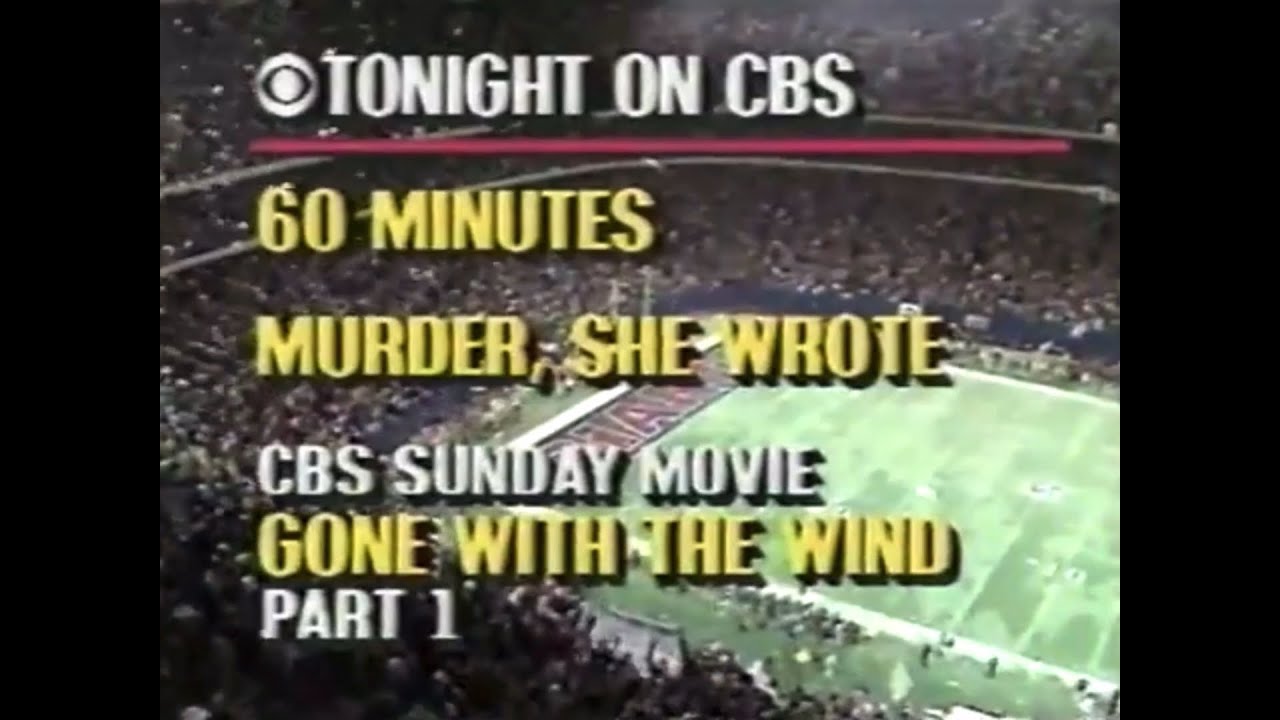Pat Summerall gives the CBS Sunday Night Lineup