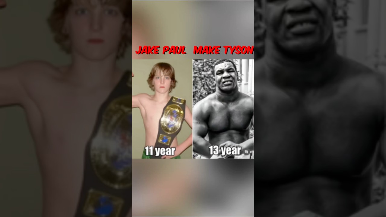 Jake Paul at 15 yers old and Make Tyson at 15 yers old #boxing #miketyson #mma #fighter