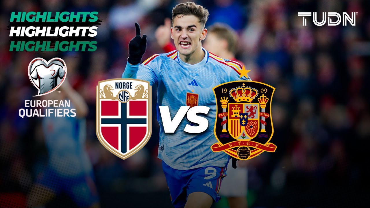 Noruega vs España - HIGHLIGHTS | UEFA Qualifiers 2023 | TUDN