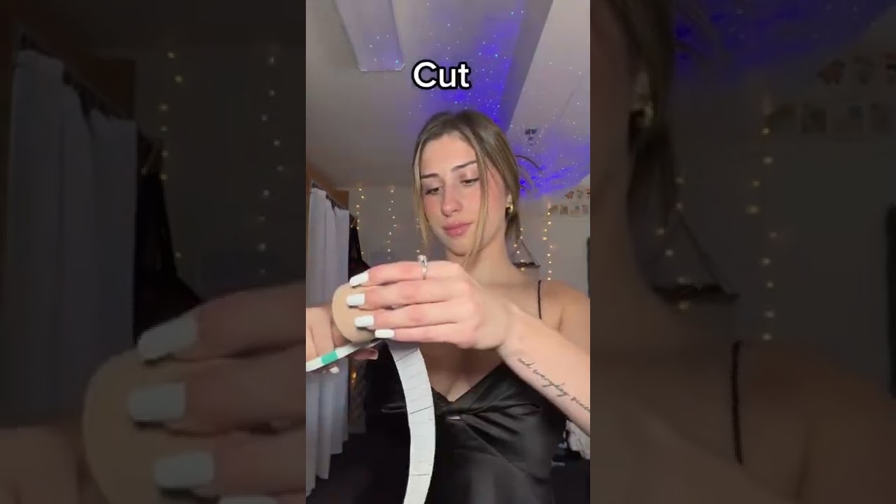 How to Use Boob Tape: Tutorial Video #shorts