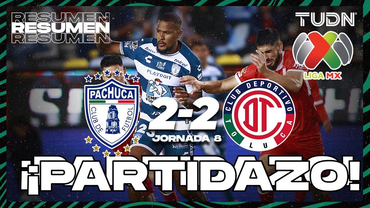 HIGHLIGHTS | Pachuca 2-2 Toluca | Liga Mx -AP2024 - J8 | TUDN