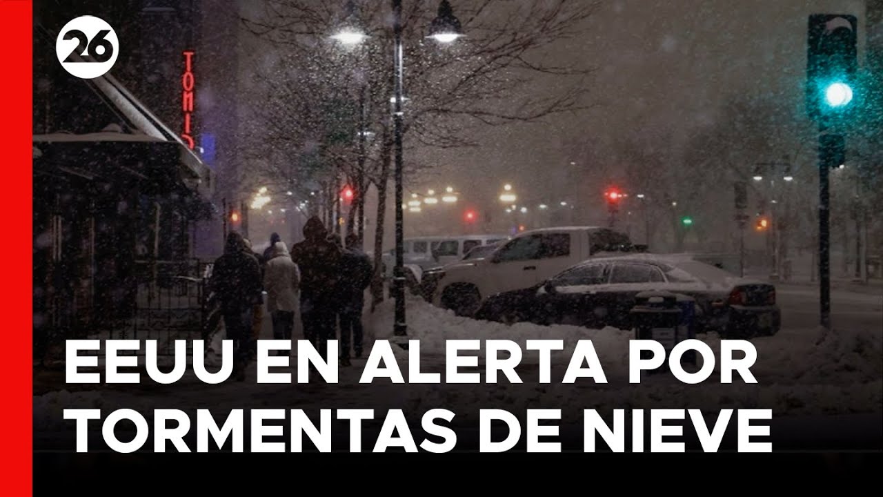 EEUU en alerta por fuertes tormentas de nieve