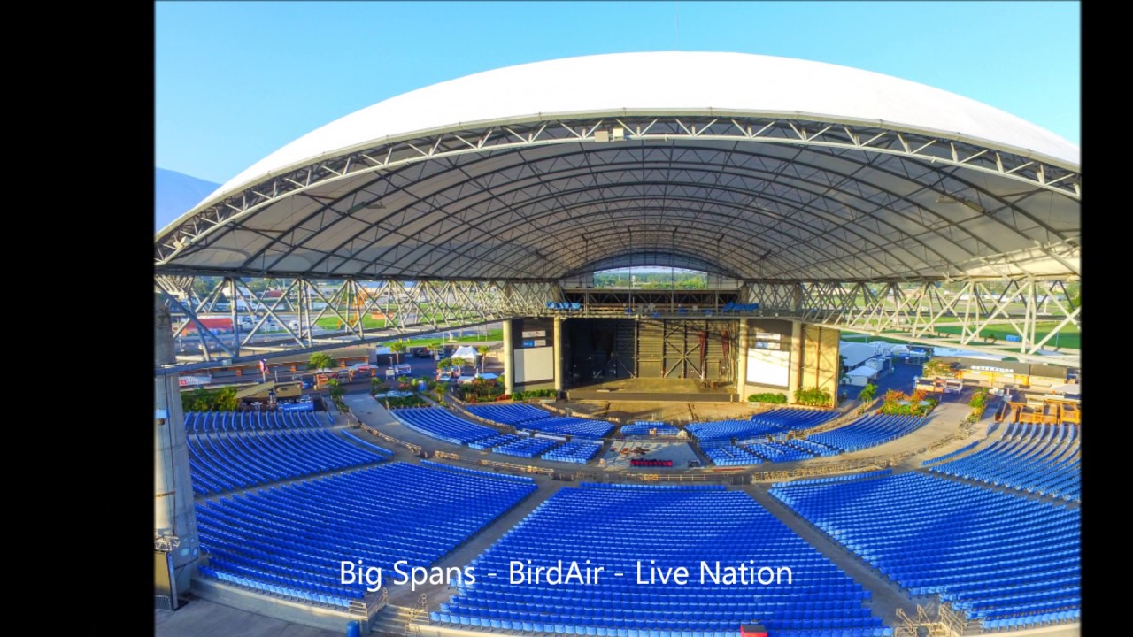 MidFlorida Amphitheatre - Big Spans Structures, Live Nation, BirdAir - New Roof