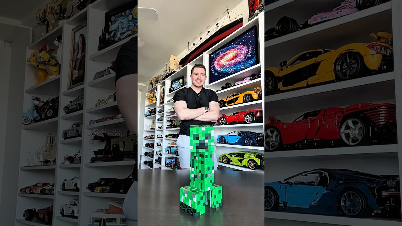 Building the NEW Minecraft Creeper LEGO set! #lego #minecraft #creeper #asmr #nostalgia