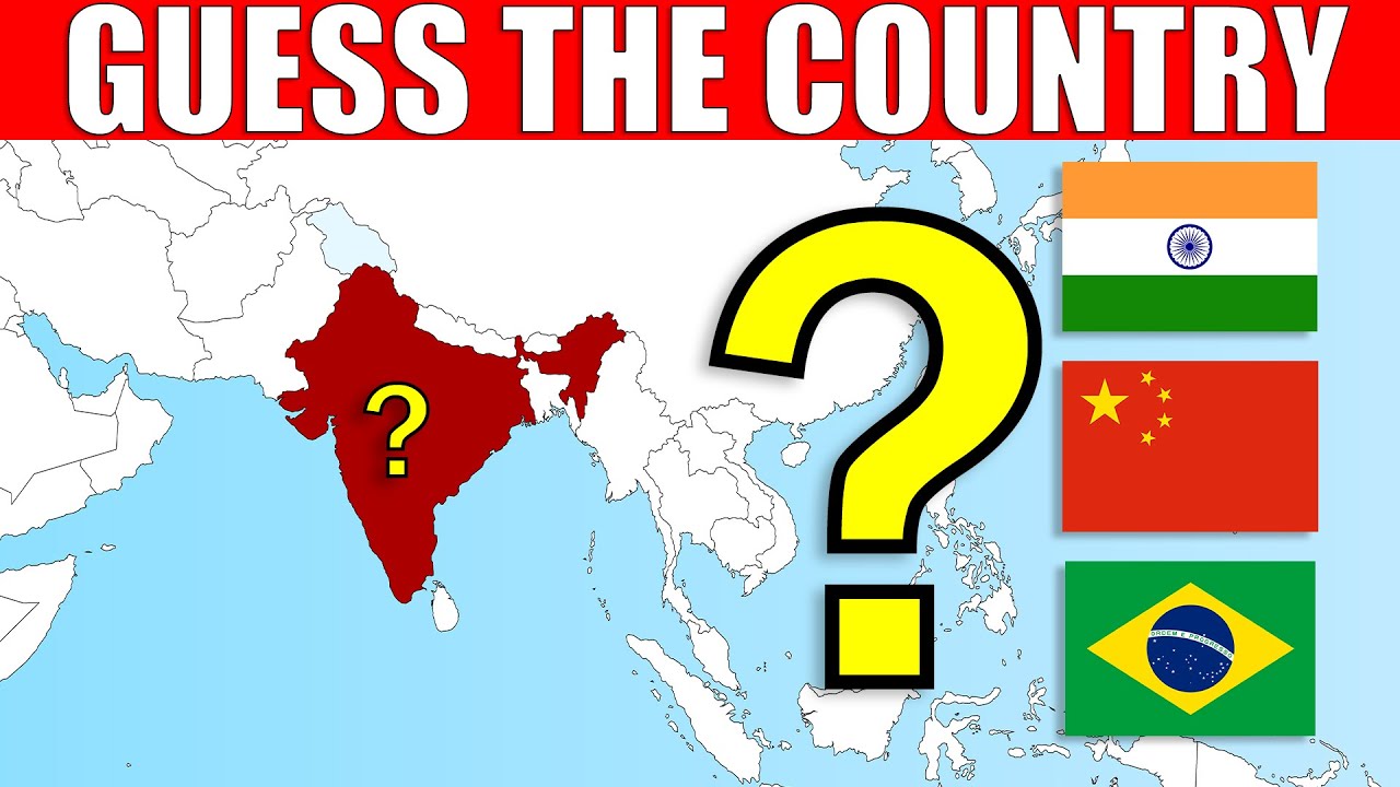 Guess The Country on The Map | Geography Quiz Challenge