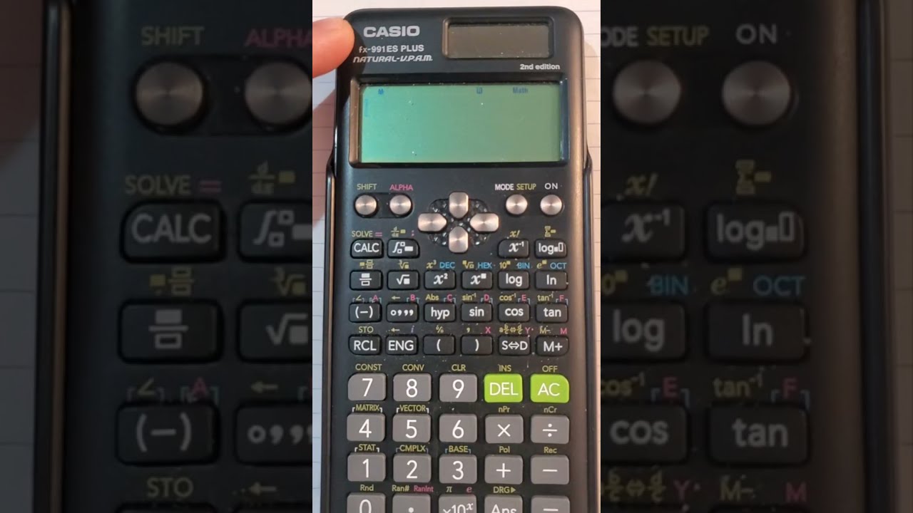 How to solve and reduce a matrix to RREF on an fx991es Casio Calculator