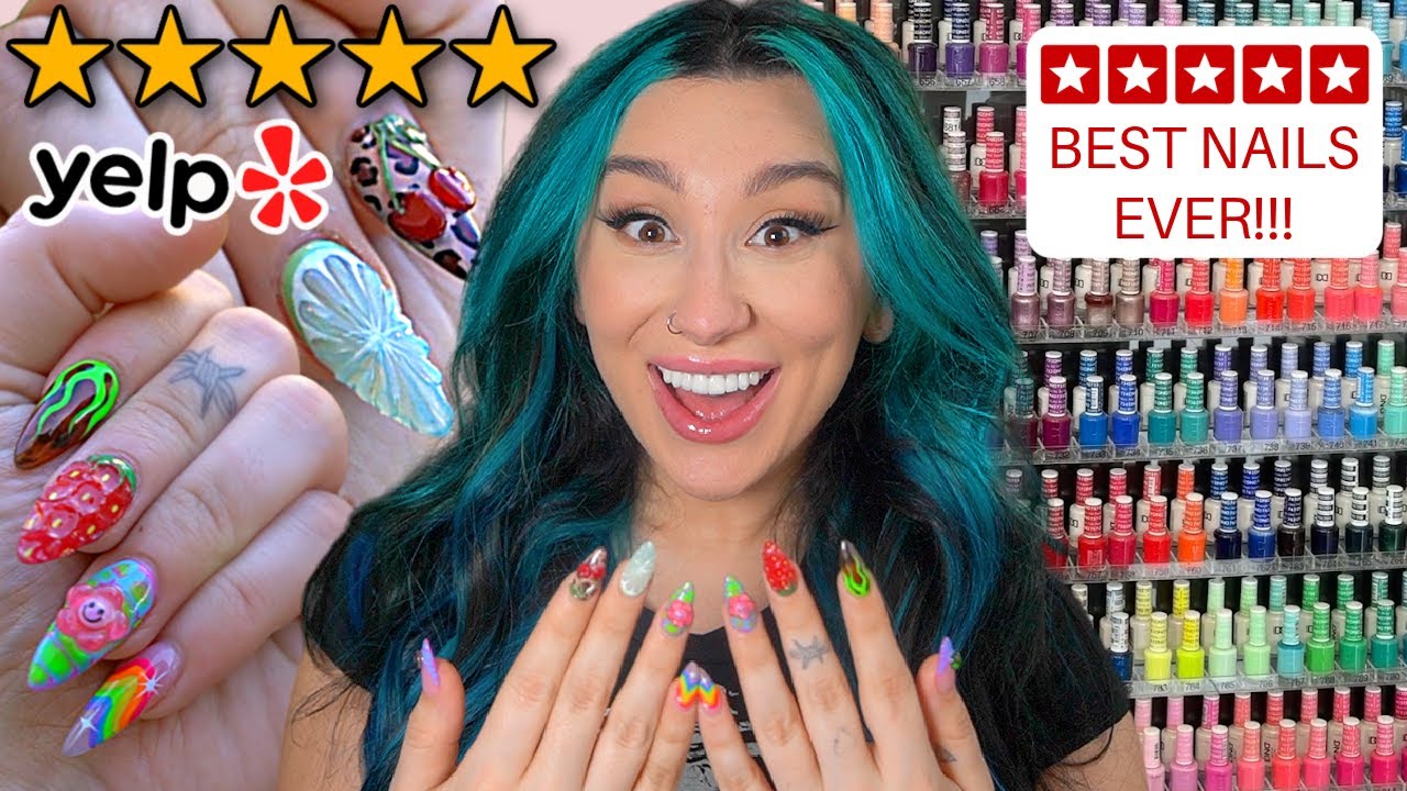 Reviewing THE BEST 5 Star NAIL Salon BEST NAILS EVER!
