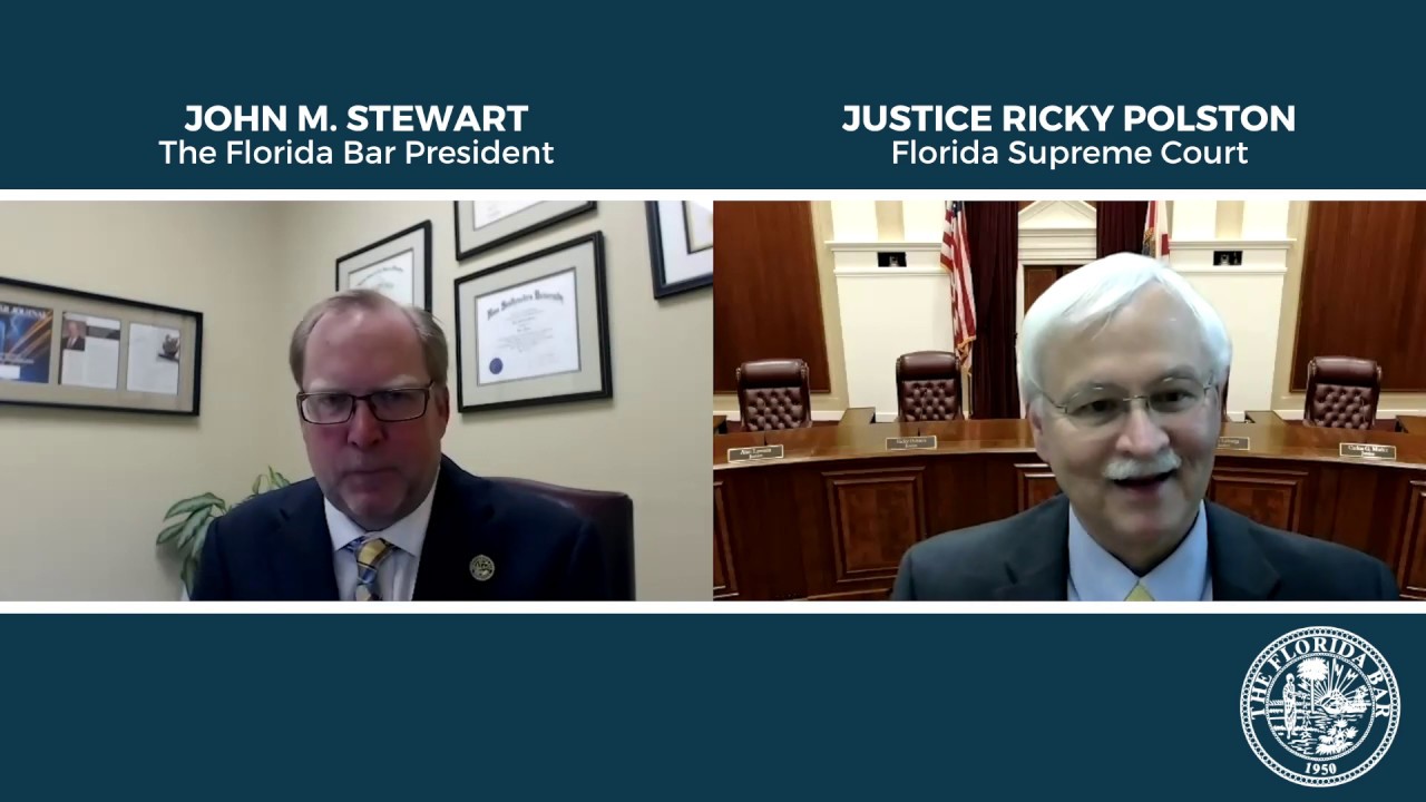 Florida Bar President John Stewart Interviews Florida Supreme Court Justice Ricky Polston