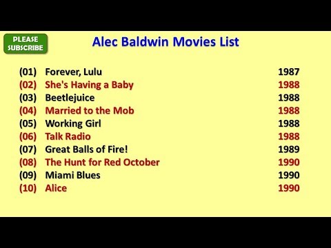 Alec Baldwin Movies List