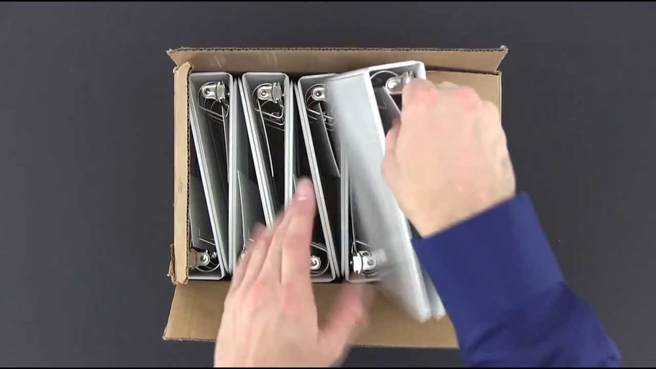 GBC Angle D 1 inch 3 Ring Binder Demo