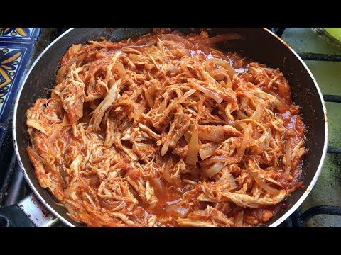 Tinga de pollo con chipotle muy fácil