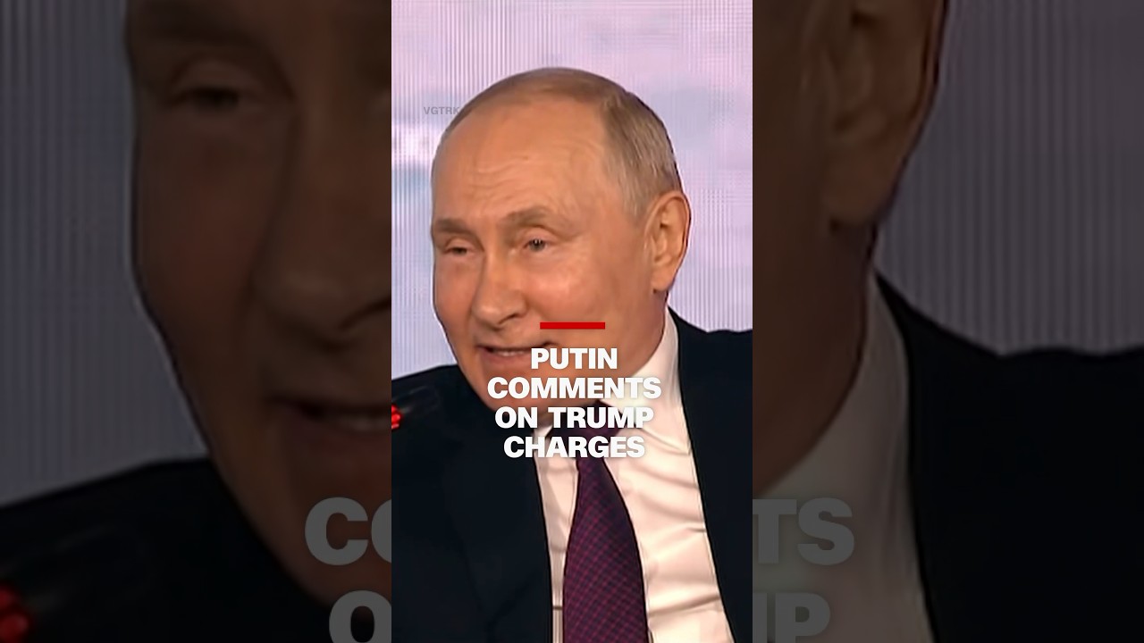 Putin comments on Trump charges