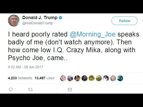 Trump attacks 'Morning Joe' hosts on Twitter