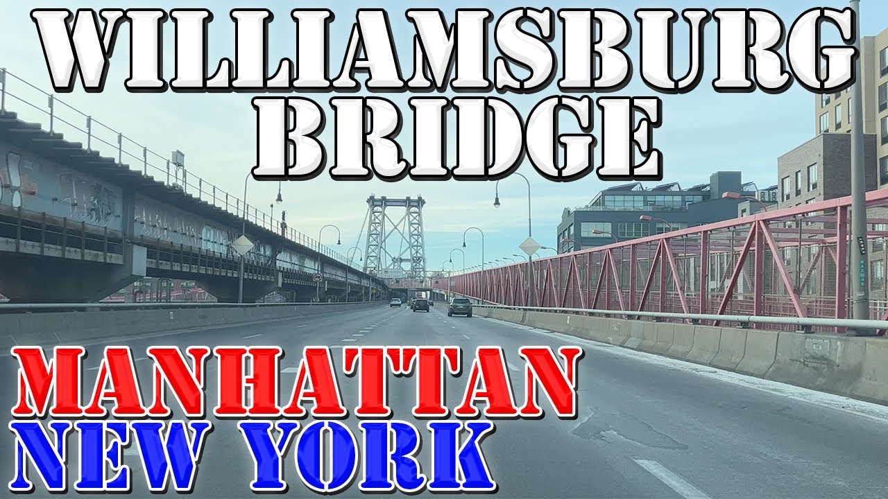Williamsburg Bridge - Brooklyn to Manhattan - New York City - 4K Infrastructure Drive