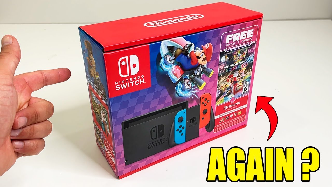 NEW Nintendo Switch Console Bundle | Mario Kart 8 + 3 Months Online
