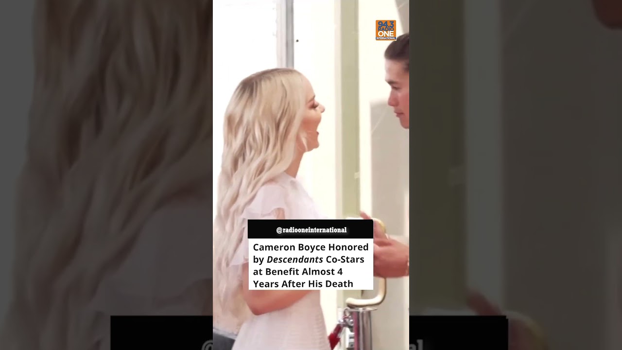 Dove Cameron & Booboo Stewart and Sofia Carson came together to honor their friend Cameron Boyce.