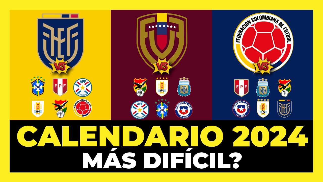 Análisis Calendario 2024 Eliminatorias Sudamericanas Mundial 2026⚽🏆