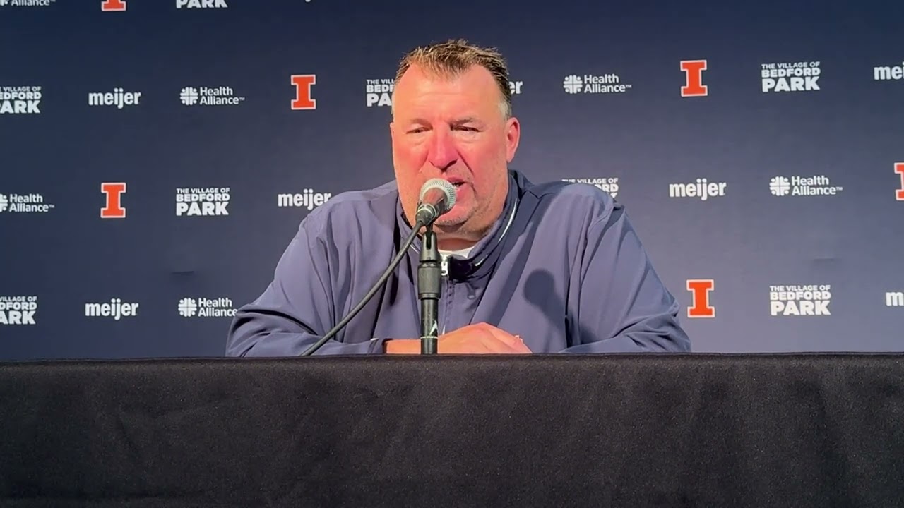 Oregon postgame: Illini coach Bret Bielema press conference