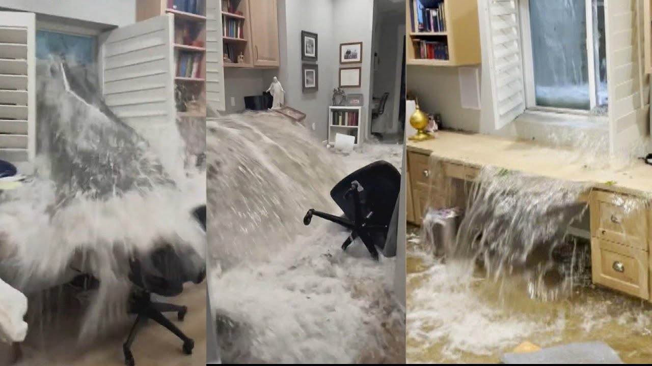 Storm Floods Homeowner's Basement in 2 Feet of Water