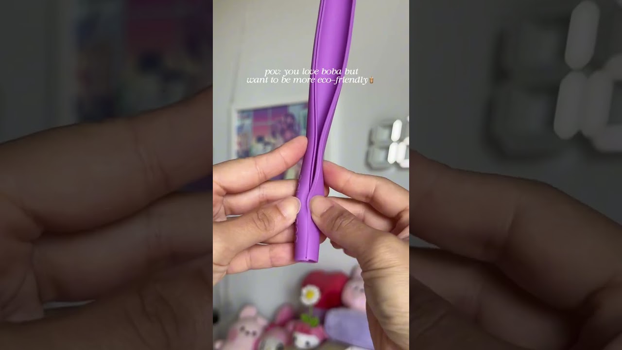 We’re making eco-friendly cute and easy with our reusable straw😉 #BobaTribe #EcoFriendly
