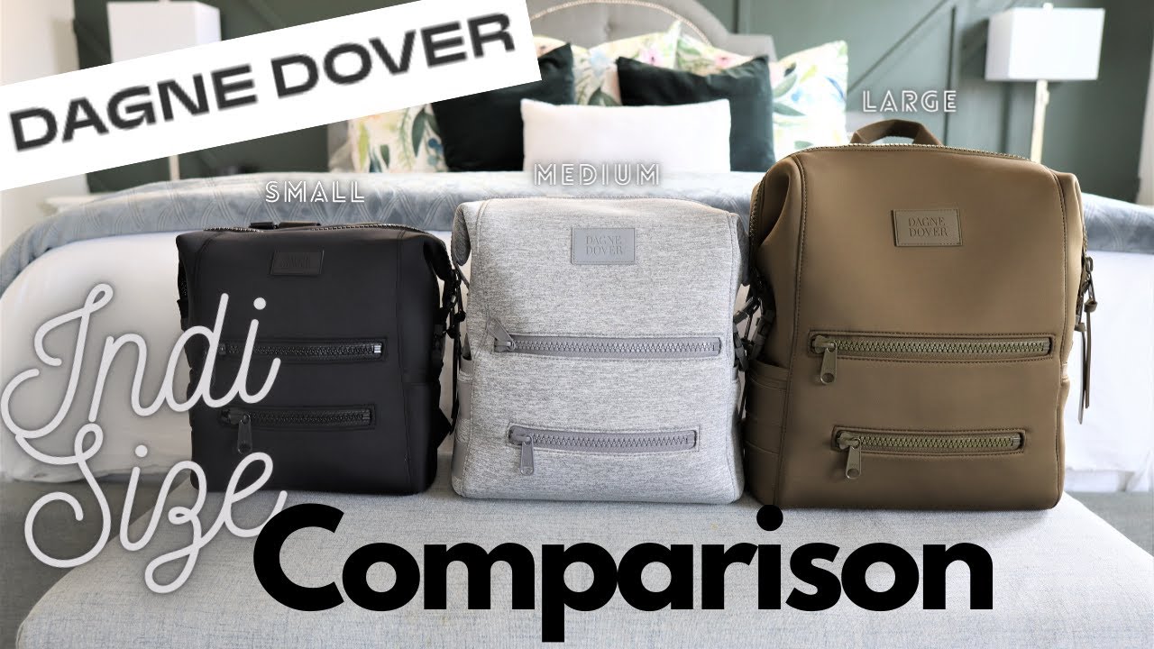 Dagne Dover Indi Diaper Backpack Comparison  Large, Medium and Small
