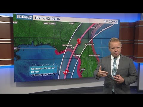 Tracking Hurricane Idalia's path through Florida