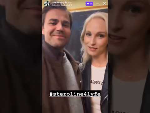 Paul met candice & shoot a video with her by using steroline4lyfe hashtag #paulwesley #candiceking