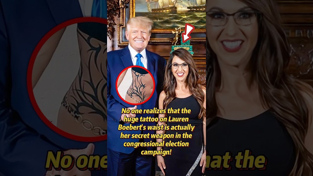 No one realizes that the huge tattoo on Lauren Boebert's waist is actually her secret weapon#funny