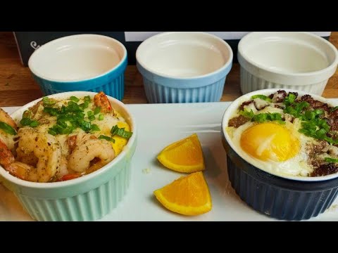 Sweese 8 Ounces Ramekins Unboxing | Recipes for Ramekins | Breakfast Ramekins Cooked In A Galanz