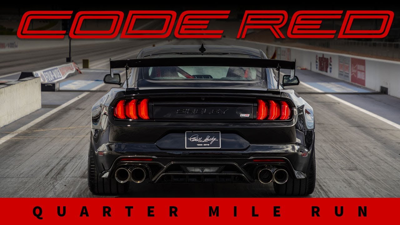 Shelby GT500 CODE RED Quarter Mile Run - 8.59s at 161 MPH! 😲🔥