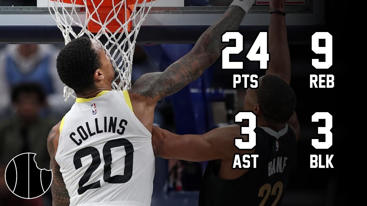 John Collins Highlights | Heat vs. Jazz | 4th Jan 2024