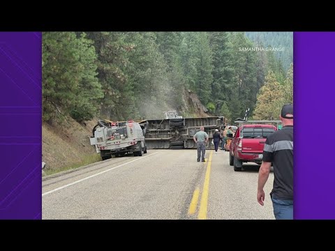 30 'adolescents' on school bus crash on Highway 55