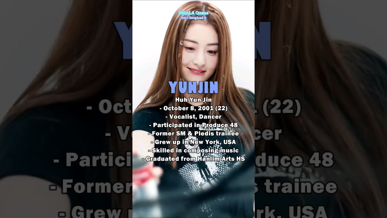 LE SSERAFIM MEMBERS PROFILE #shorts #lesserafim #chaewon #sakura #yunjin #kazuha #eunchae