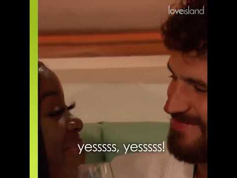 Chloe making sure Kaz and Matthew's kiss was secured! Love Island UK 2021