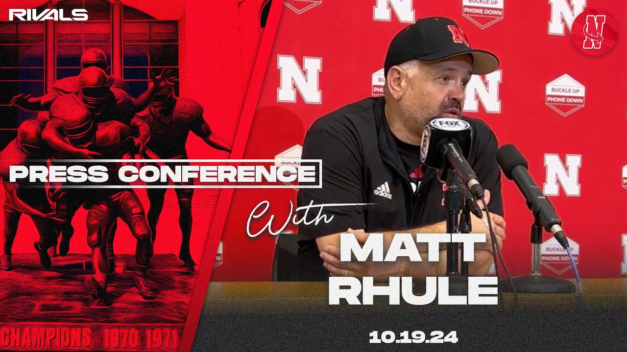 Nebraska Football: Matt Rhule press conference after loss to Indiana (Oct. 19, 2024)