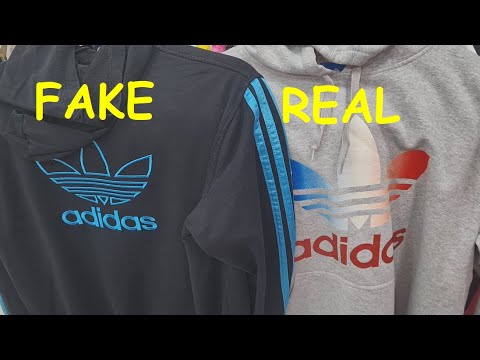 Real vs fake Adidas hoodie. How to spot original Adidas hood jackets and sweatshirts