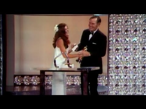 Gig Young winning Best Supporting Actor for "They Shoot Horses, Don't They?"