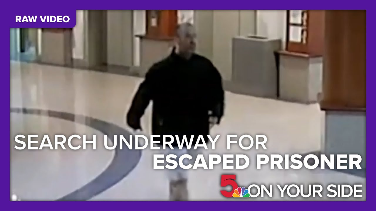 Surveillance video shows escaped inmate fleeing from Mercy Hospital South