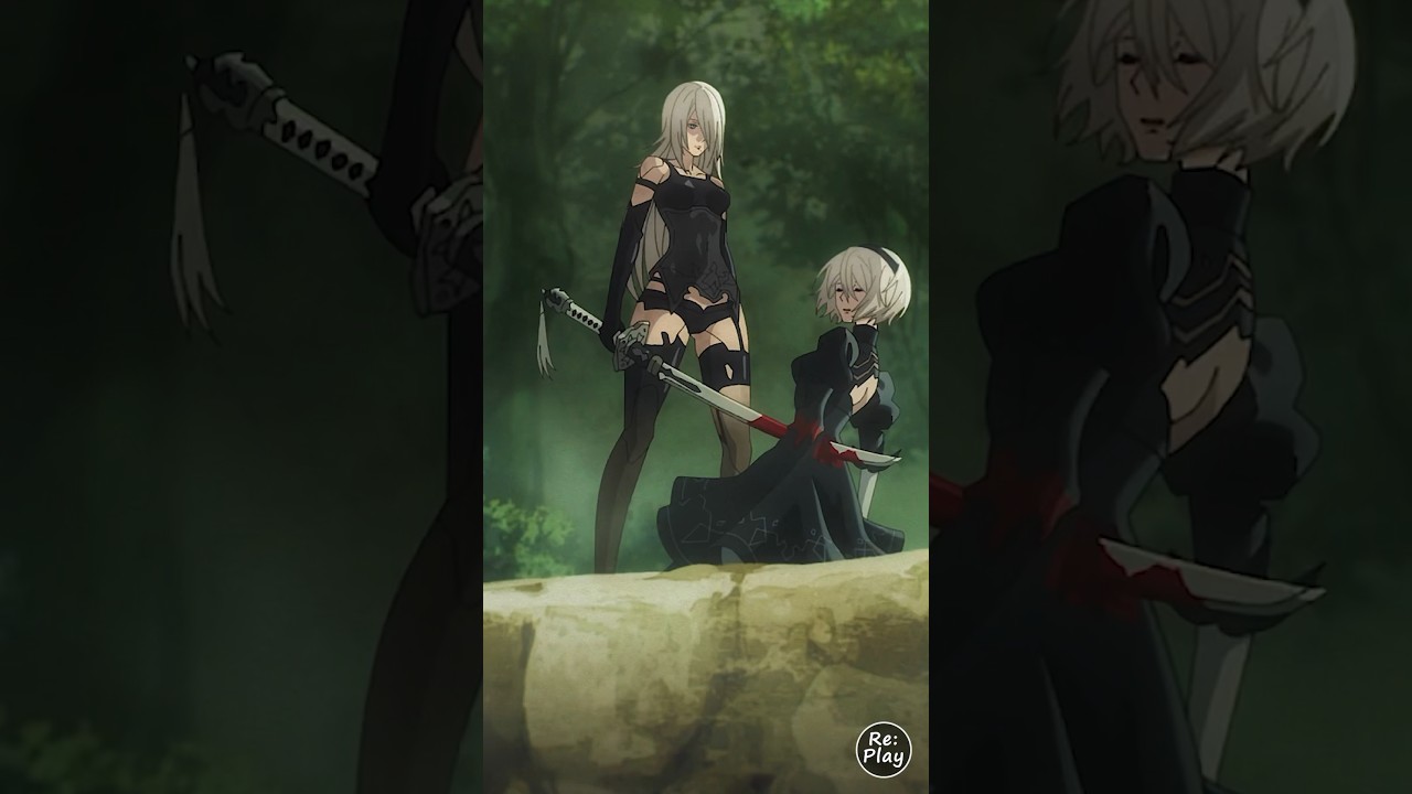 9S was too late 😭💔 - His voice when he saw A2 killing 2B - Nier Automata #nierautomata