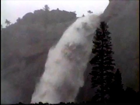 YOSEMITE FLOODING: Historic video of flooding in Yosemite National Park (National Park Video)