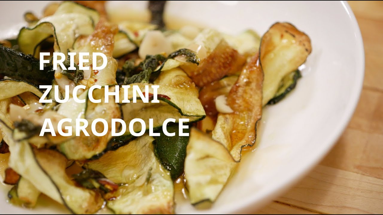 How To Make Fried Zucchini Agrodolce with Paulie The Exterminator
