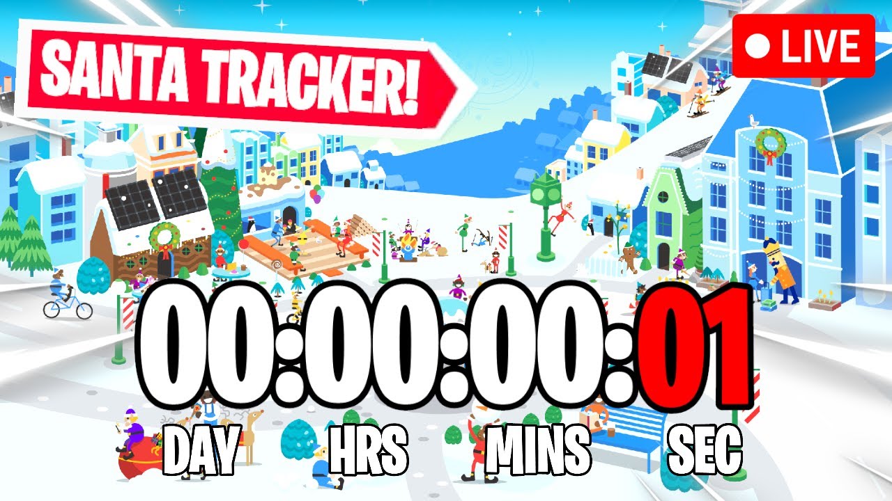 🌎GOOGLE Santa Tracker 2025!🎅 & Tracking Santa Delivering Presents Live🔴 24/7