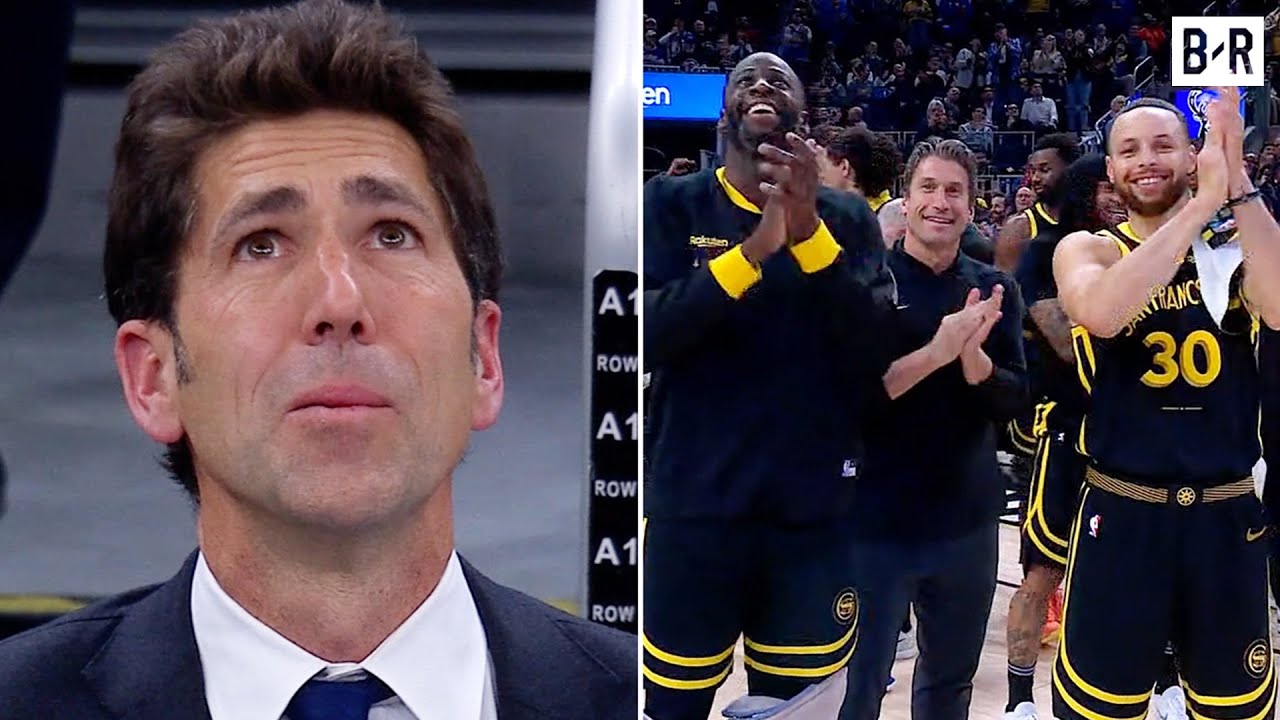 Former Warriors GM Bob Myers Emotional After Being Honored in His Return to Golden State