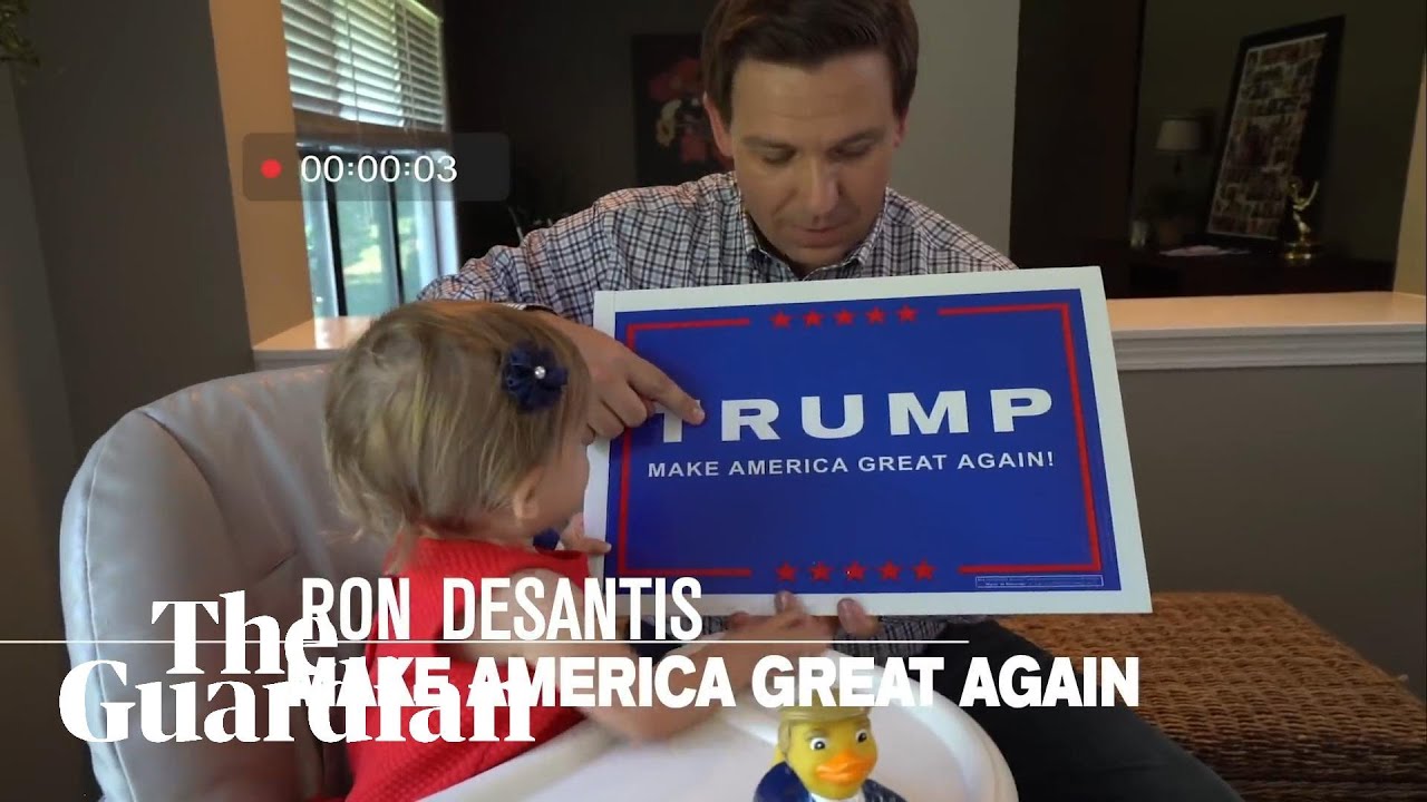 Ron DeSantis has released an ad indoctrinating his children into Trumpism